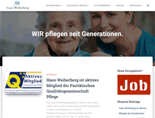 Tablet Screenshot of haus-weiherberg.de